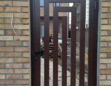Калитка из профильной трубы спирального вида